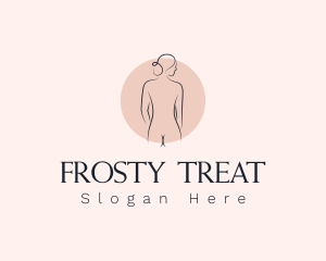 Nude Woman Spa logo design