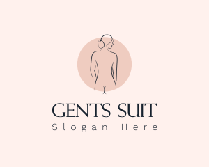 Nude Woman Spa logo design