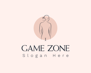 Nude Woman Spa logo design