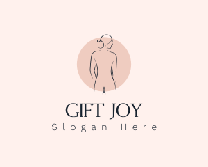 Nude Woman Spa logo design