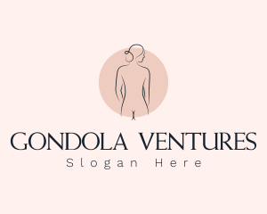 Nude Woman Spa logo design