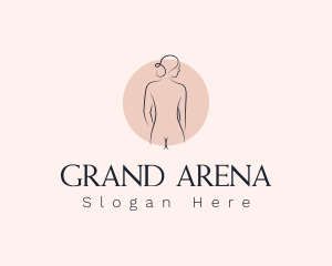 Nude Woman Spa logo design