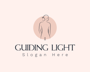 Nude Woman Spa logo design