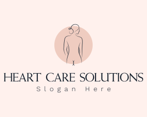 Nude Woman Spa logo design