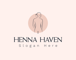 Nude Woman Spa logo design