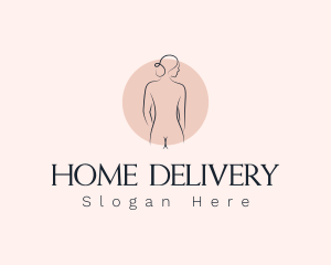 Nude Woman Spa logo design