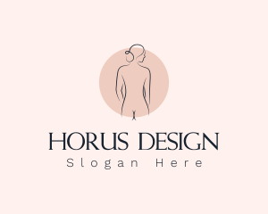 Nude Woman Spa logo design