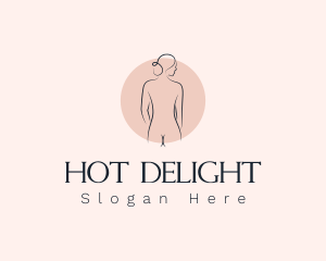 Nude Woman Spa logo design