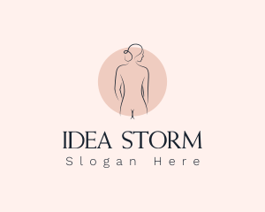 Nude Woman Spa logo design