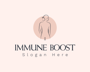 Nude Woman Spa logo design