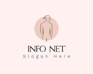 Nude Woman Spa logo design