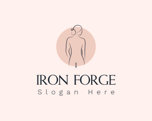 Nude Woman Spa logo design