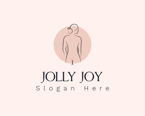 Nude Woman Spa logo design