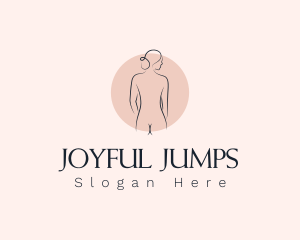 Nude Woman Spa logo design