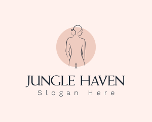 Nude Woman Spa logo design