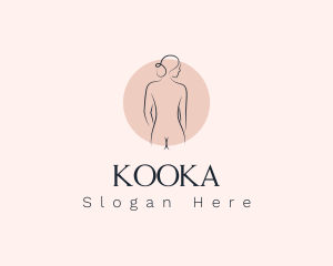 Nude Woman Spa logo design