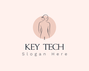 Nude Woman Spa logo design