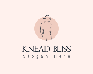 Nude Woman Spa logo design