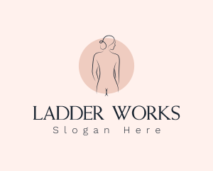 Nude Woman Spa logo design