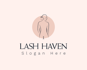 Nude Woman Spa logo design