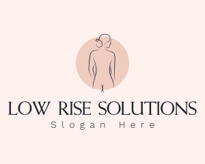 Nude Woman Spa logo design