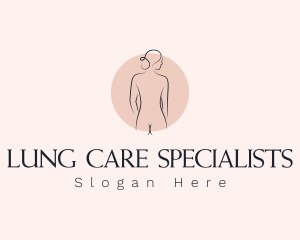 Nude Woman Spa logo design