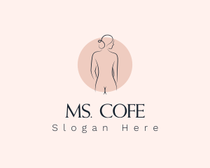 Nude Woman Spa logo design