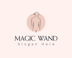 Nude Woman Spa logo design