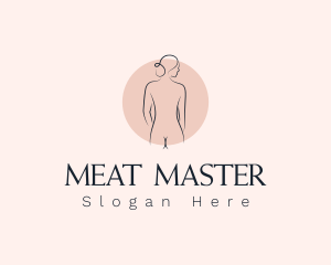 Nude Woman Spa logo design