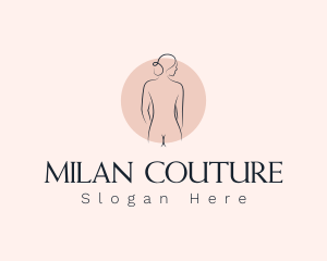 Nude Woman Spa logo design