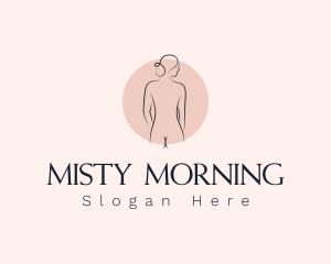 Nude Woman Spa logo design