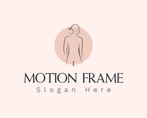 Nude Woman Spa logo design