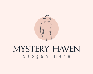 Nude Woman Spa logo design