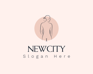 Nude Woman Spa logo design