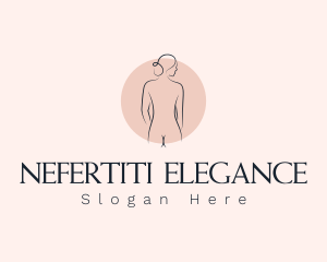 Nude Woman Spa logo design