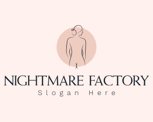 Nude Woman Spa logo design