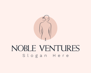 Nude Woman Spa logo design