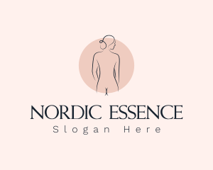 Nude Woman Spa logo design