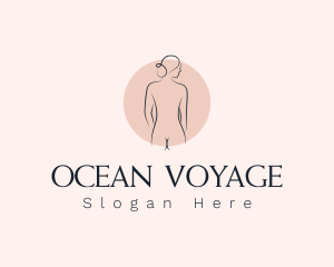 Nude Woman Spa logo design