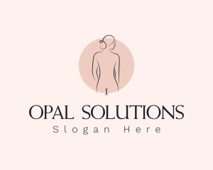 Nude Woman Spa logo design