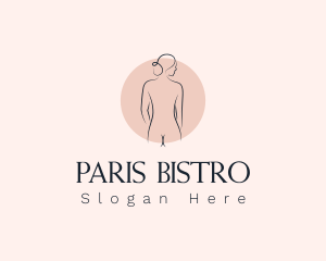 Nude Woman Spa logo design