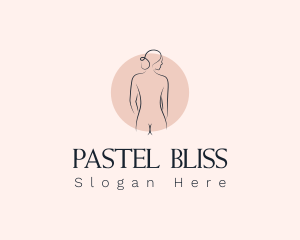 Nude Woman Spa logo design