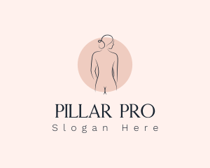 Nude Woman Spa logo design