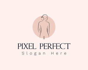 Nude Woman Spa logo design