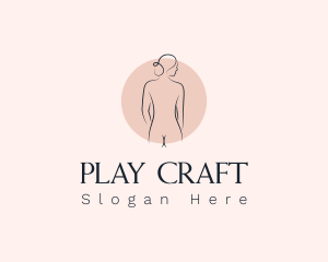 Nude Woman Spa logo design