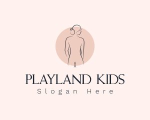 Nude Woman Spa logo design