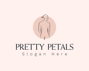 Nude Woman Spa logo design