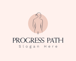 Nude Woman Spa logo design