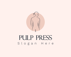 Nude Woman Spa logo design