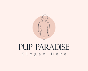 Nude Woman Spa logo design